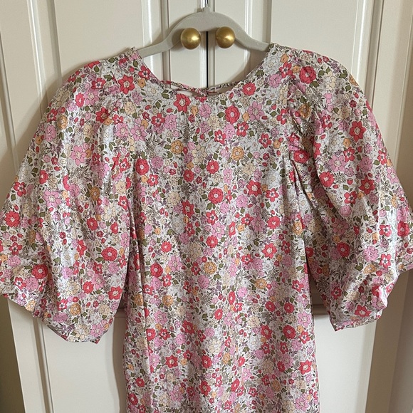 H&M Floral Long Sleeve Dress - Pink and White - Picture 4 of 5